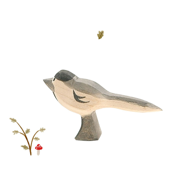 Ostheimer wooden toy bird - wagtail