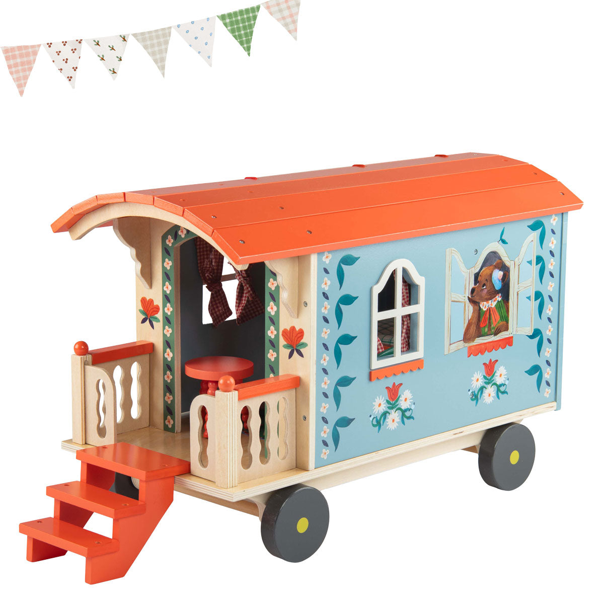 Moulin Roty Minouchkas Wooden Caravan– Cottontails Baby