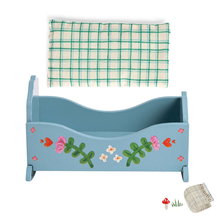 Moulin Roty Minouchkas Wooden Cradle & Quilt