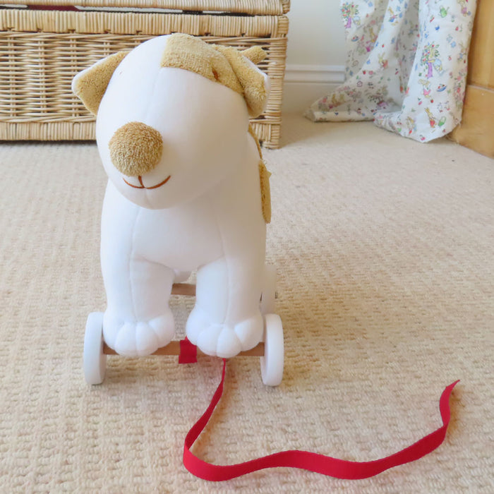 Trousselier soft pull-along dog