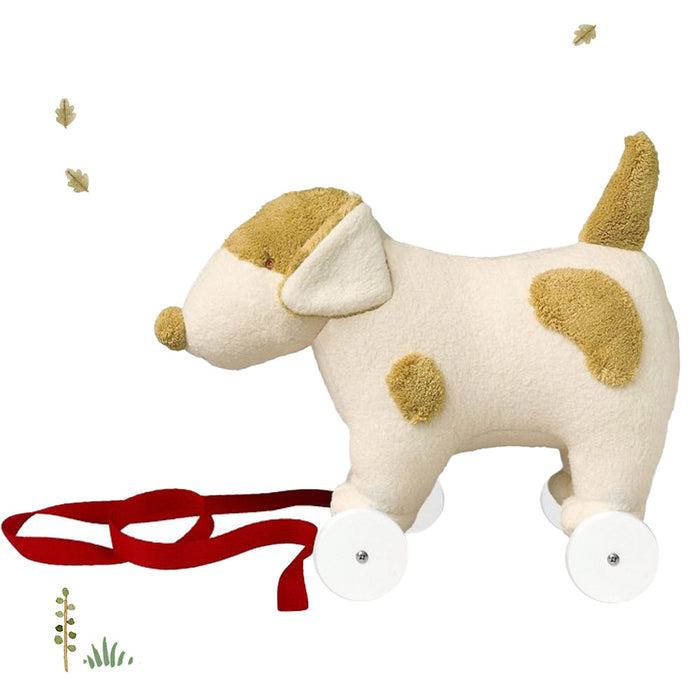 Trousselier soft pull-along dog