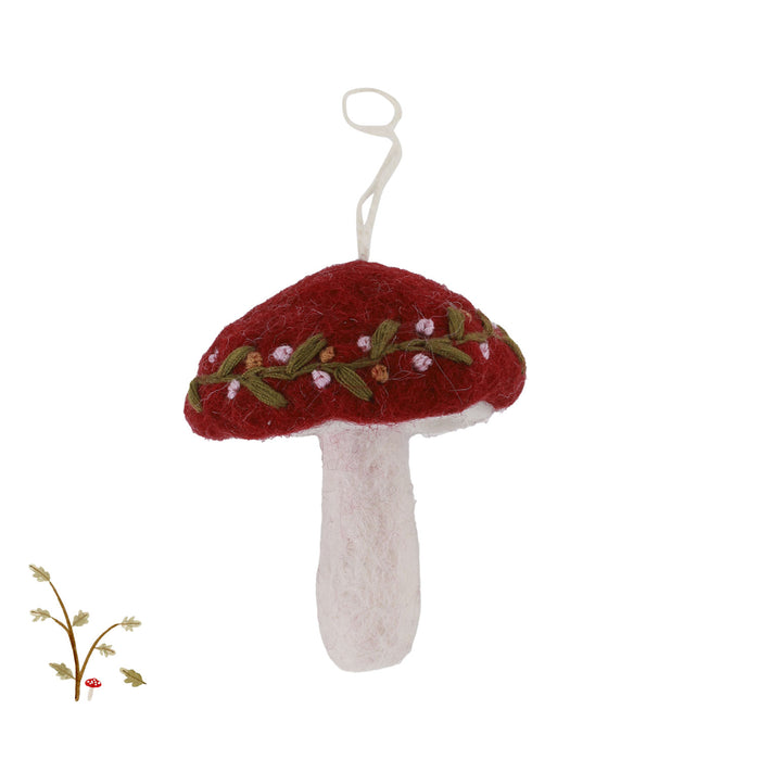En Gry & Sif embroidered toadstool (9cm)