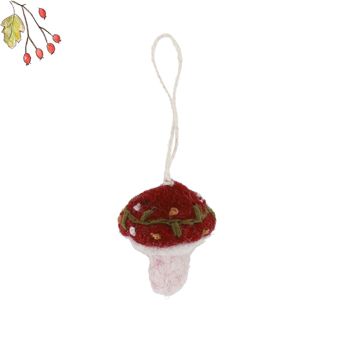 En Gry & Sif embroidered toadstool (3.5cm)