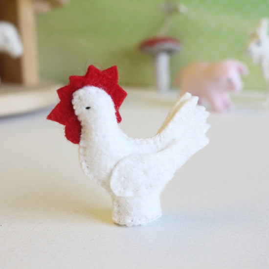 Handmade little felt hen