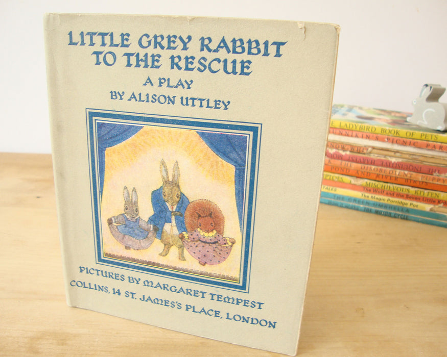 VINTAGE book - Little Grey Rabbit to the Rescue - A Play