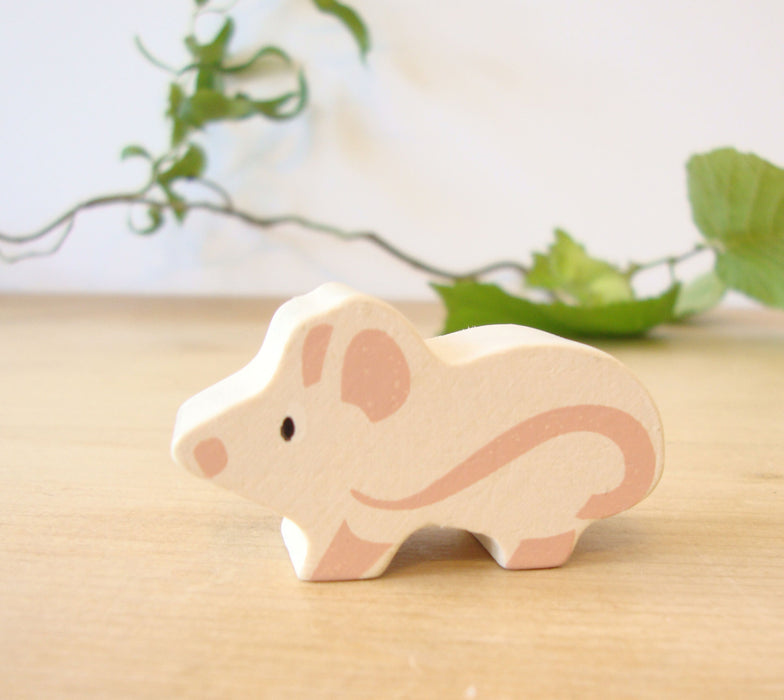 Little wooden woodland animal - mouse