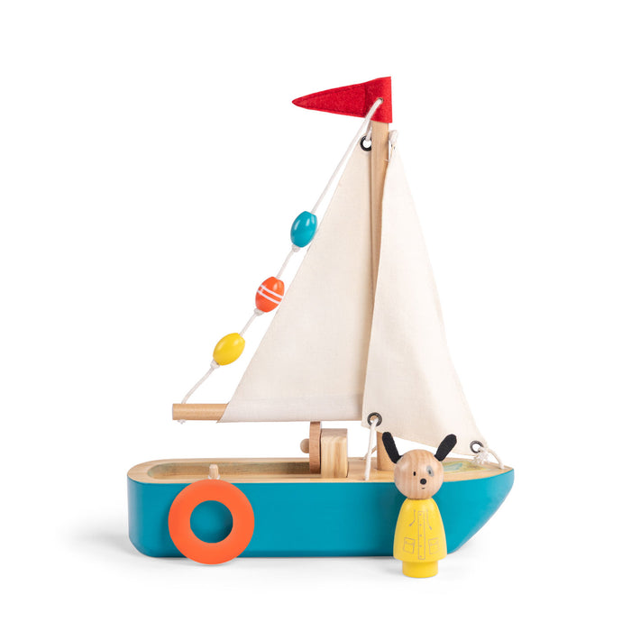 Moulin Roty Grand Family Wooden Sailboat