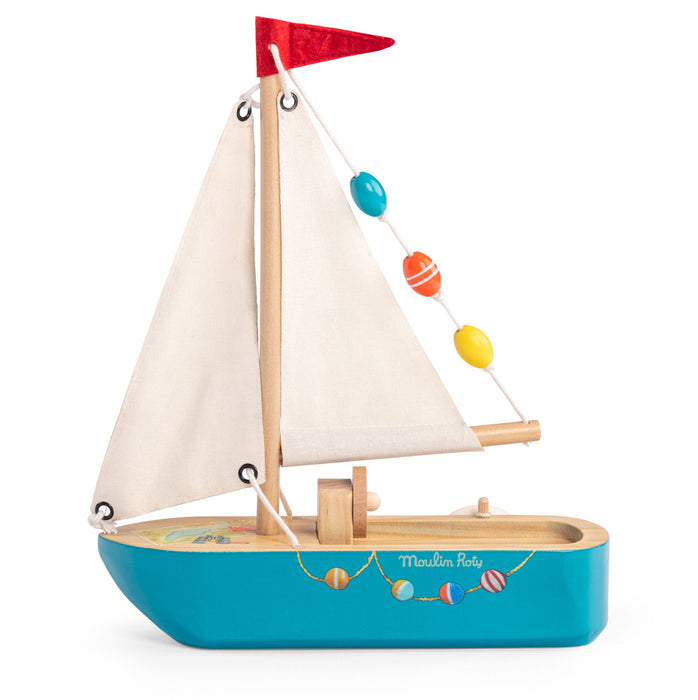Moulin Roty Grand Family Wooden Sailboat