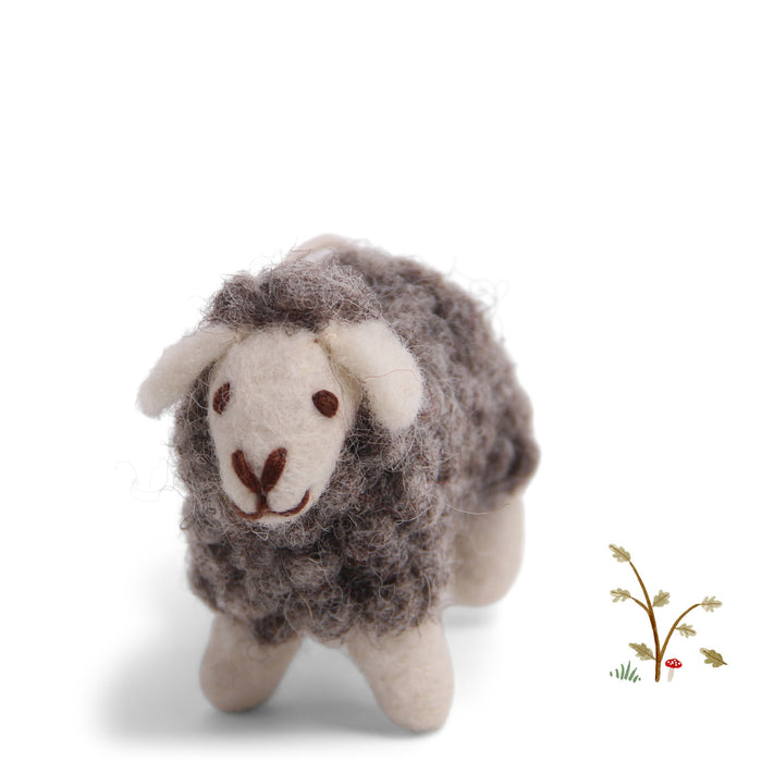 En Gry & Sif little woolly sheep - grey