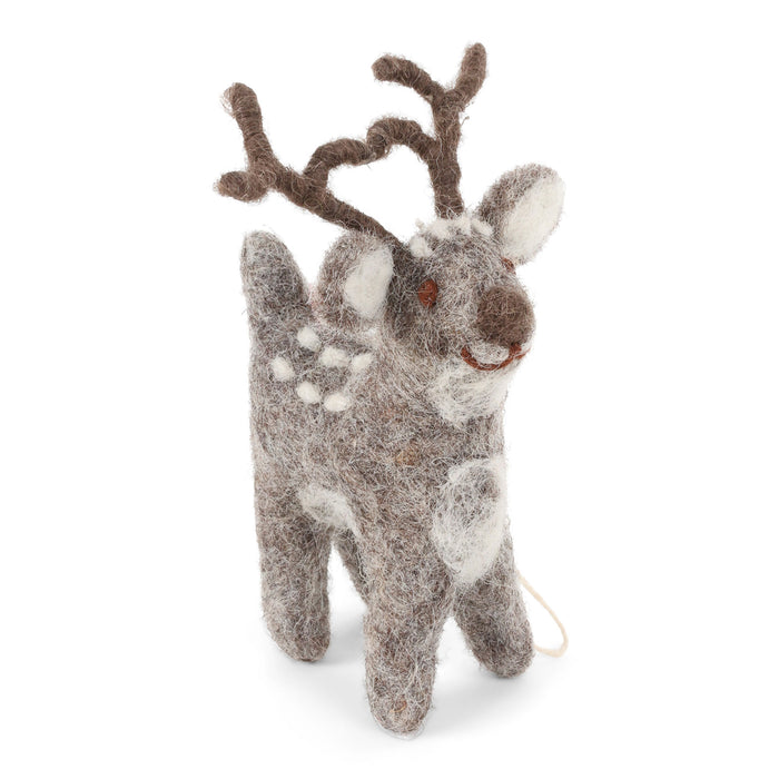 En Gry & Sif cute grey deer - small