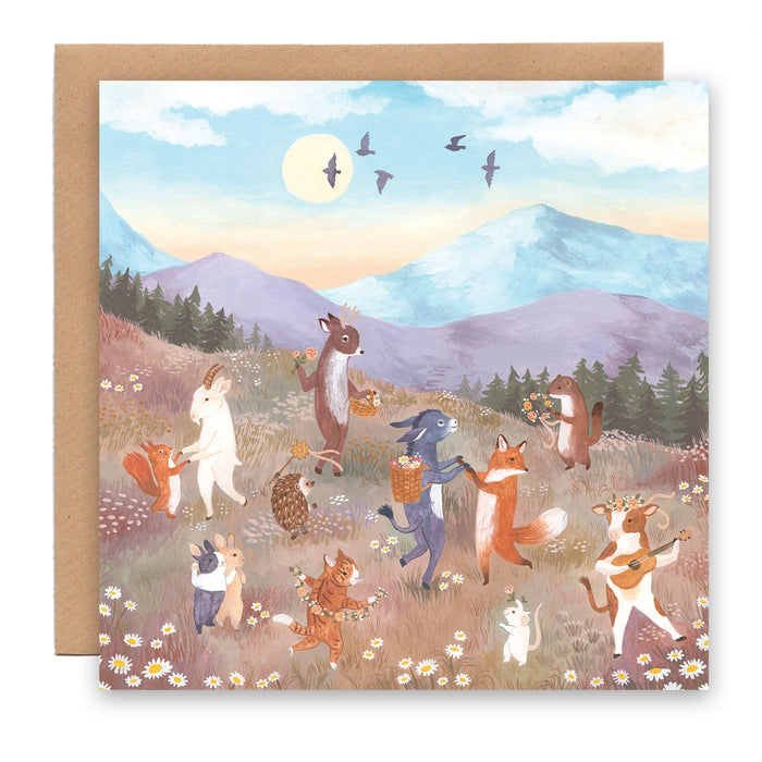 Greeting Card - Solstice Animals