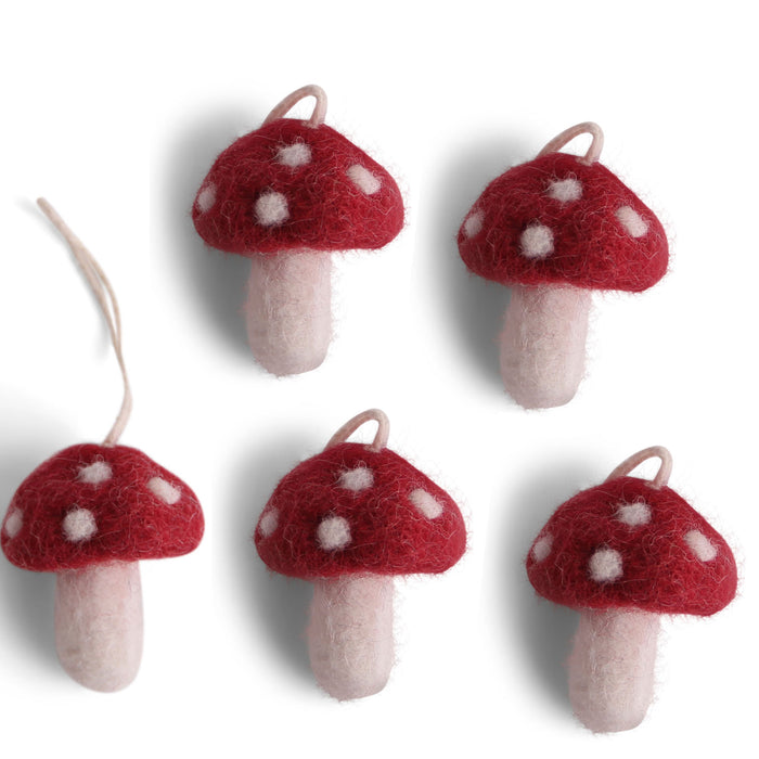 En Gry & Sif mini toadstools - set of five