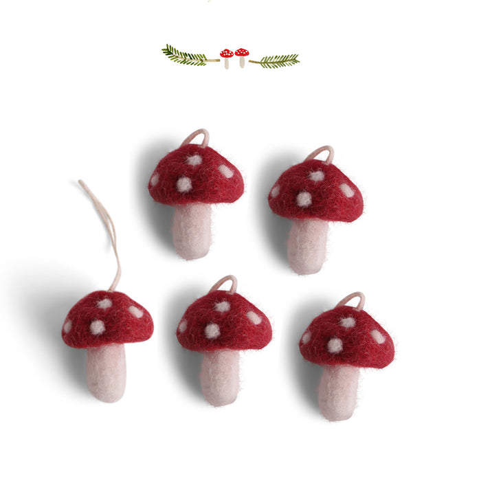 En Gry & Sif mini toadstools - set of five