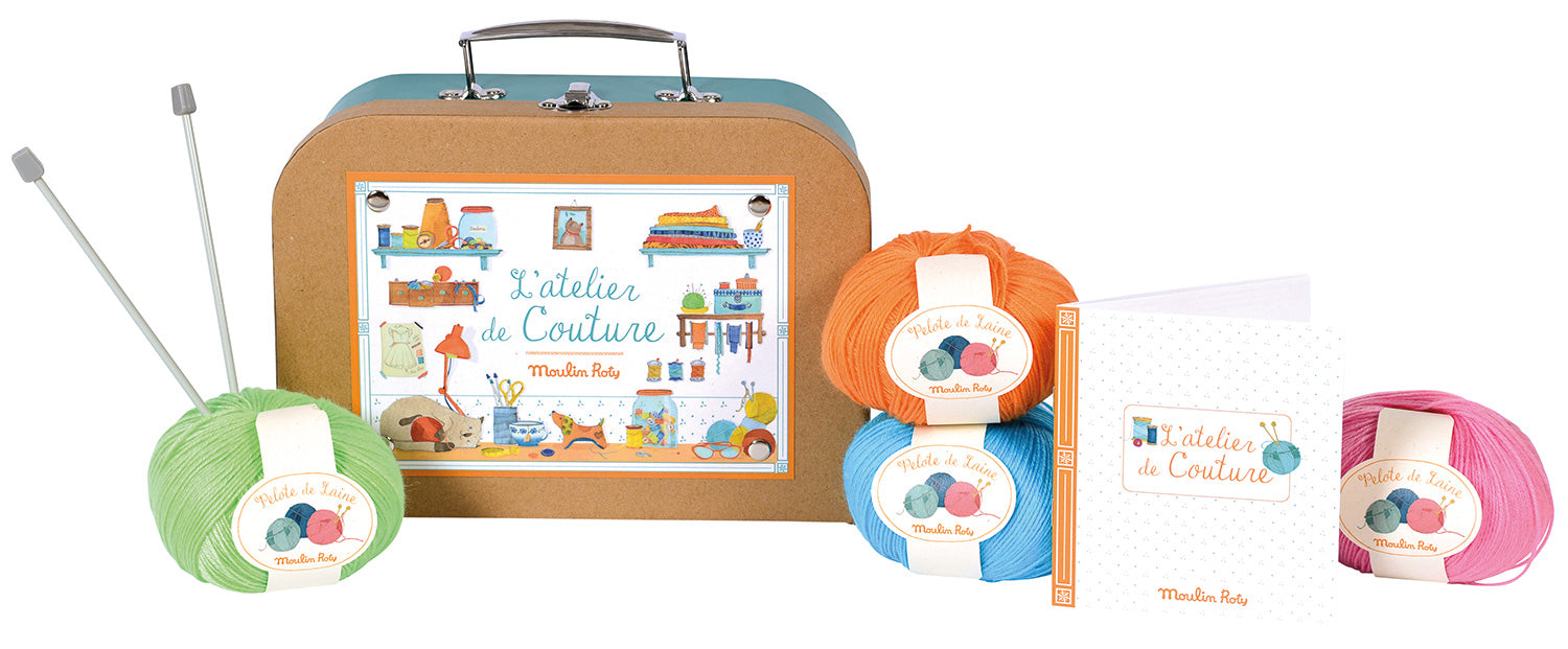 Moulin Roty sewing & knitting suitcase