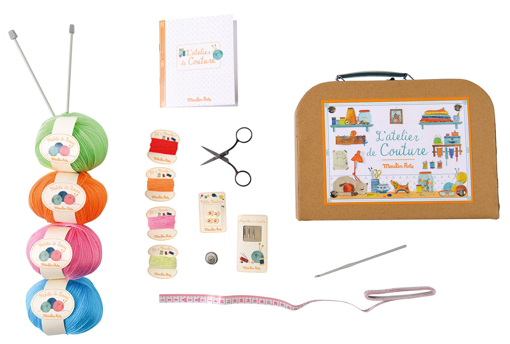 Moulin Roty sewing & knitting suitcase