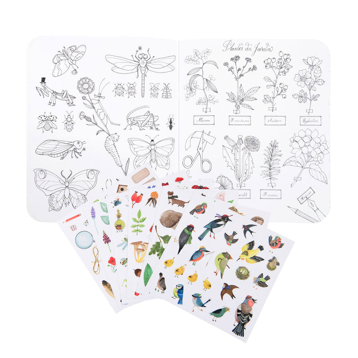 Moulin Roty botanist colouring & sticker book