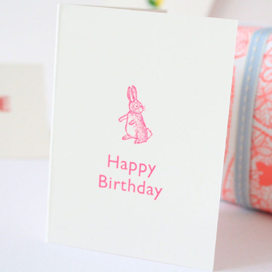 Cottontails Happy Birthday - Pink
