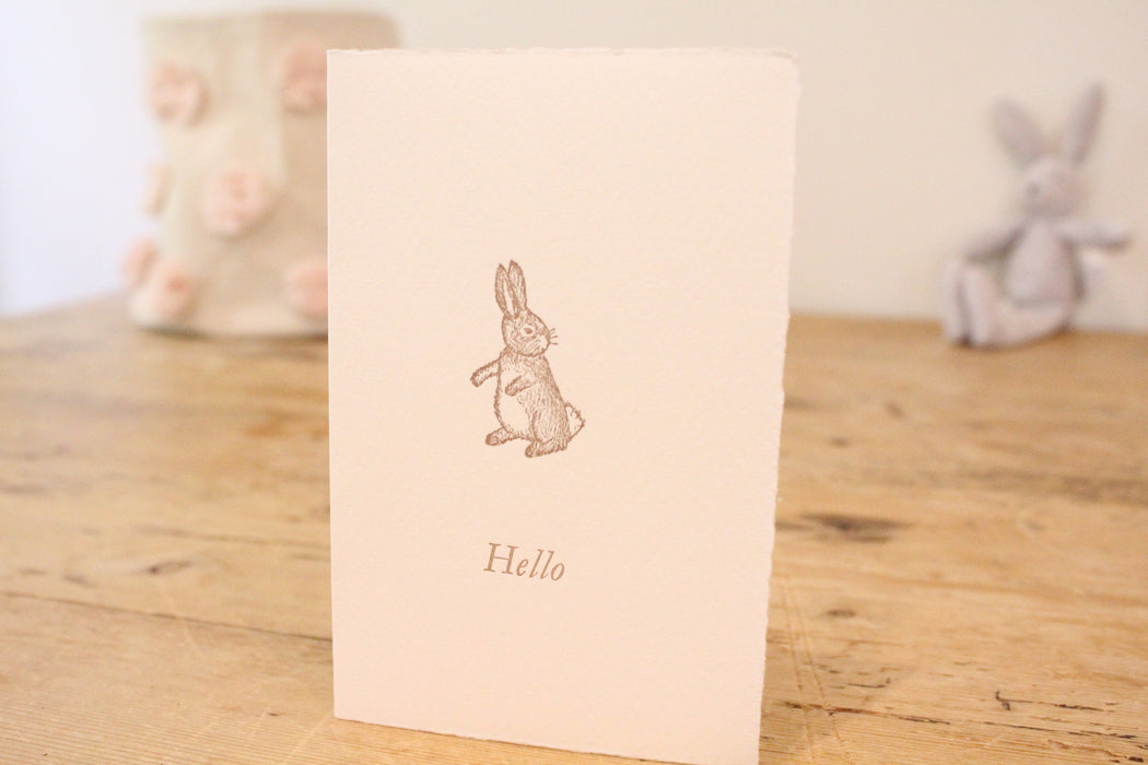 Cottontail Rabbit Card Cottontails handmade card - Hello– Cottontails Baby
