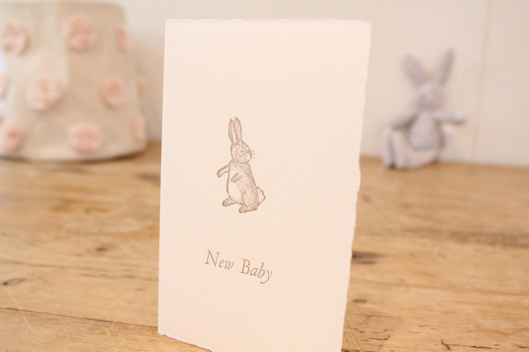 Cottontail Rabbit Card Cottontails handmade card - New Baby– Cottontails Baby