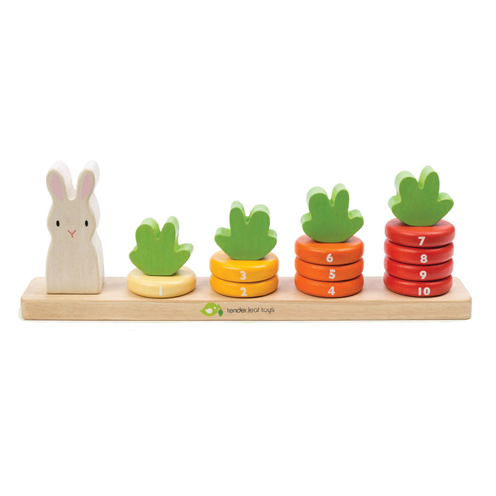 Tender Leaf Wooden Toy - Counting Carrots