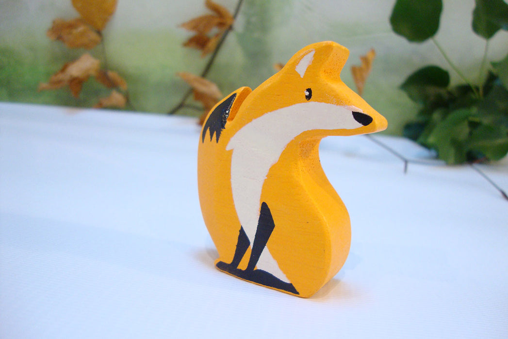 Little wooden woodland animal - fox